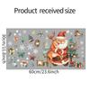 Christmas Holiday Decorations Santa Claus Elk Vitrine Home Beautification Decorative Window Stickers