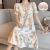 Women's Sweet Fairy Style Cloud Cotton Nightdress with Chest Pads