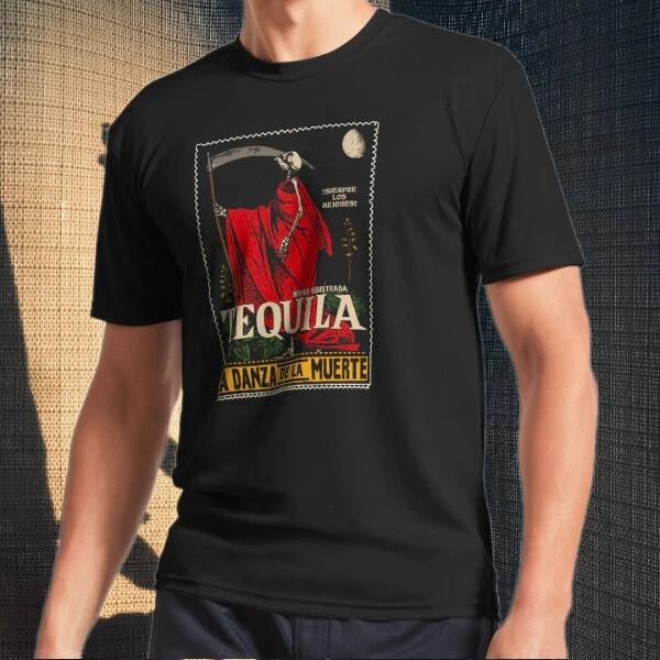 Men s and Women s T-shirts Vintage Mexican Tequila Calavera XXL