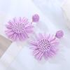 Fashionable Earrings Woven Chrysanthemum Earrings Feminine Temperament Fresh Personality Sunflower Earrings