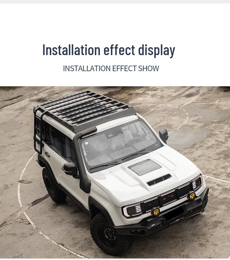 2024 BJ40 Off-Road Hood with Glass Air Intake & Muscular Design