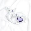 Amethyst Dolphin Pendant: Sterling Silver Necklace, Dainty Gemstone Jewelry