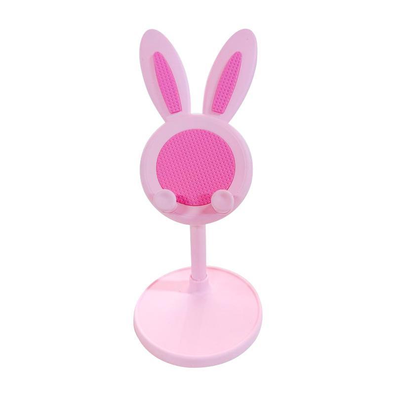 

Держатель для мобильного телефона в виде головы кролика - телескопическая настольная подставка для трансляции в прямом эфире Rabbit ears (24cm) розовый