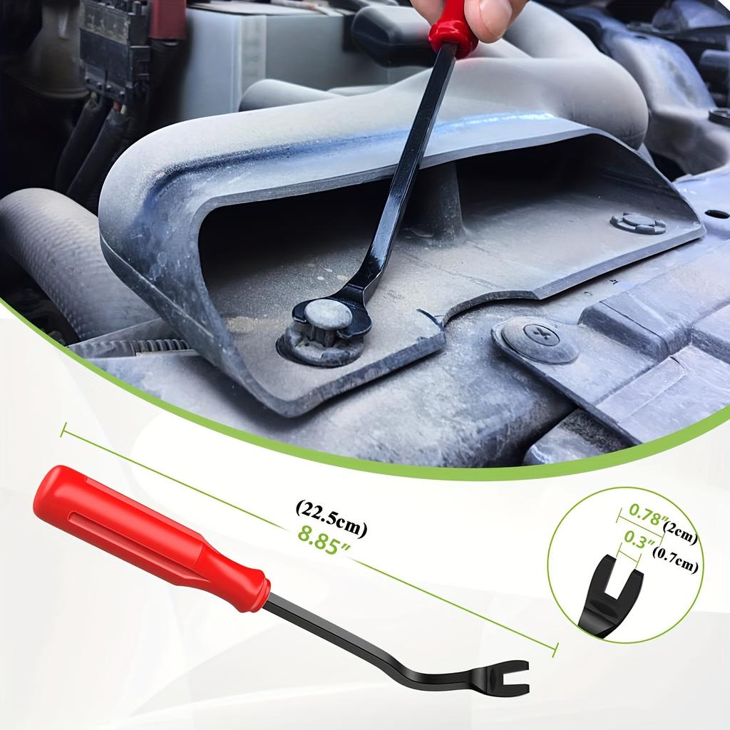 Set of 105 Auto Fasteners Including Removal Tools, Featuring Universal Nylon Plastic Rivets And Clips for Door Panels And Vehicle Trim Repairs