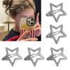 6pcs Fashion Sparkling Five-Pointed Star Hairpins Hair Duckbill Clip Sweet Hair Barrettes Fashion Hair Accessory Gifts