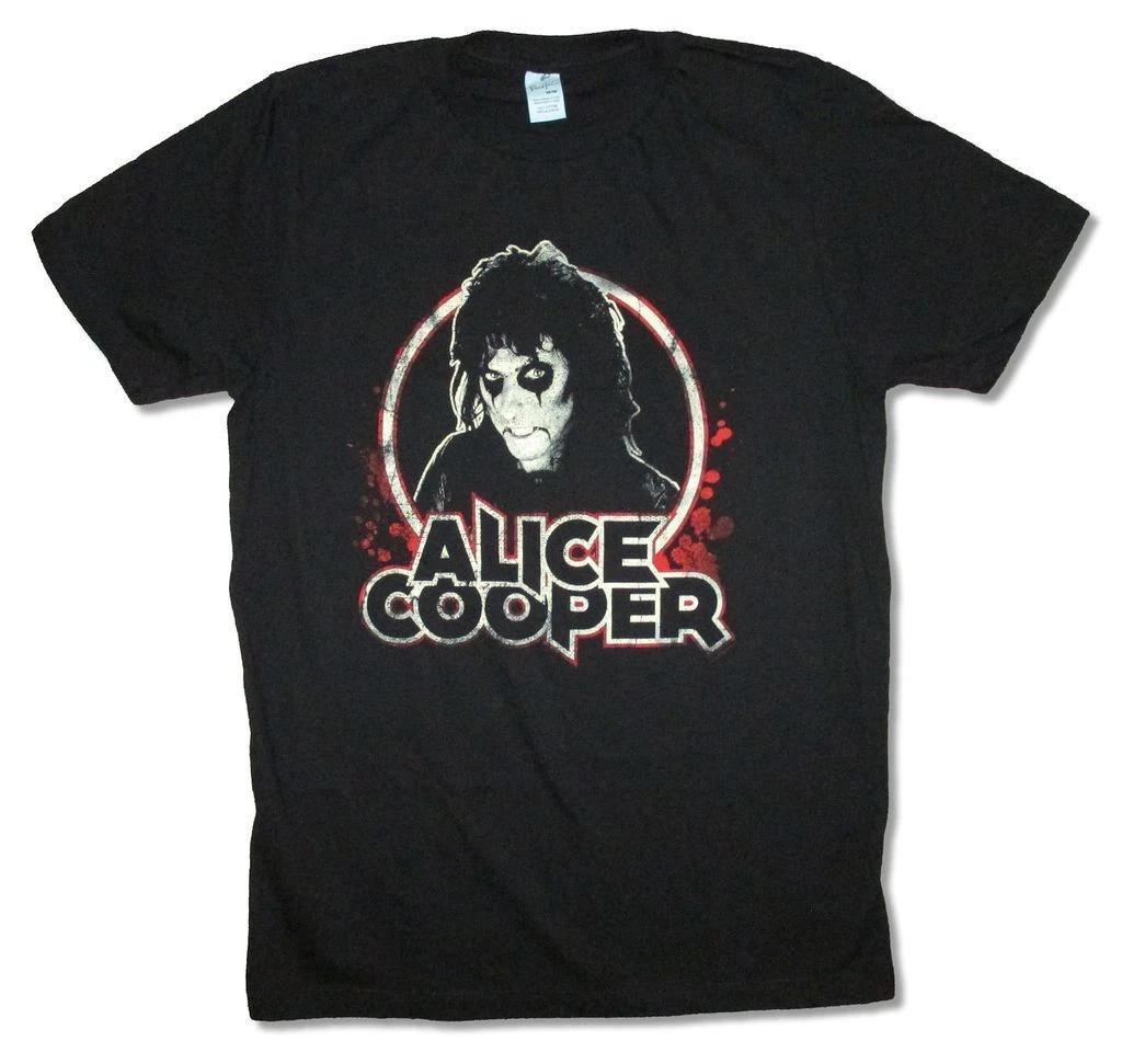 Alice Cooper-Blood Splatter Pic-X-Large Black T-shirt XL