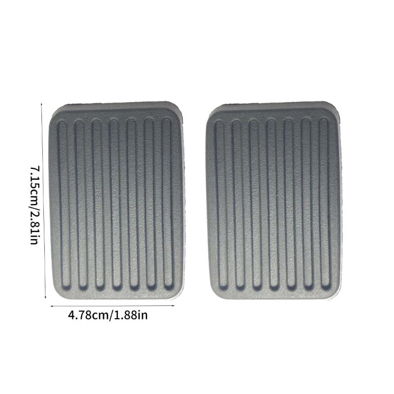2Pcs Brake Clutch Pedal Rubber Pad for I10 Accent Getz- Elentra 3282524000 32825-24000 Clutch Pedal Pad Auto Accessories