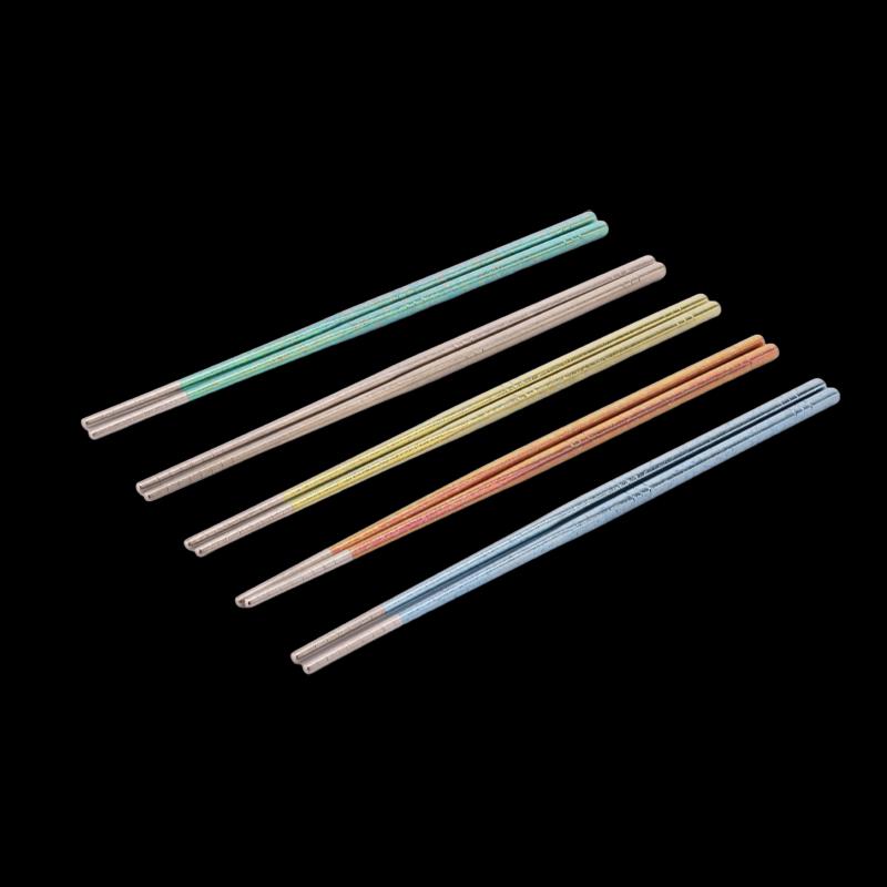 Zhuipu Colorful Titanium Chopsticks Set