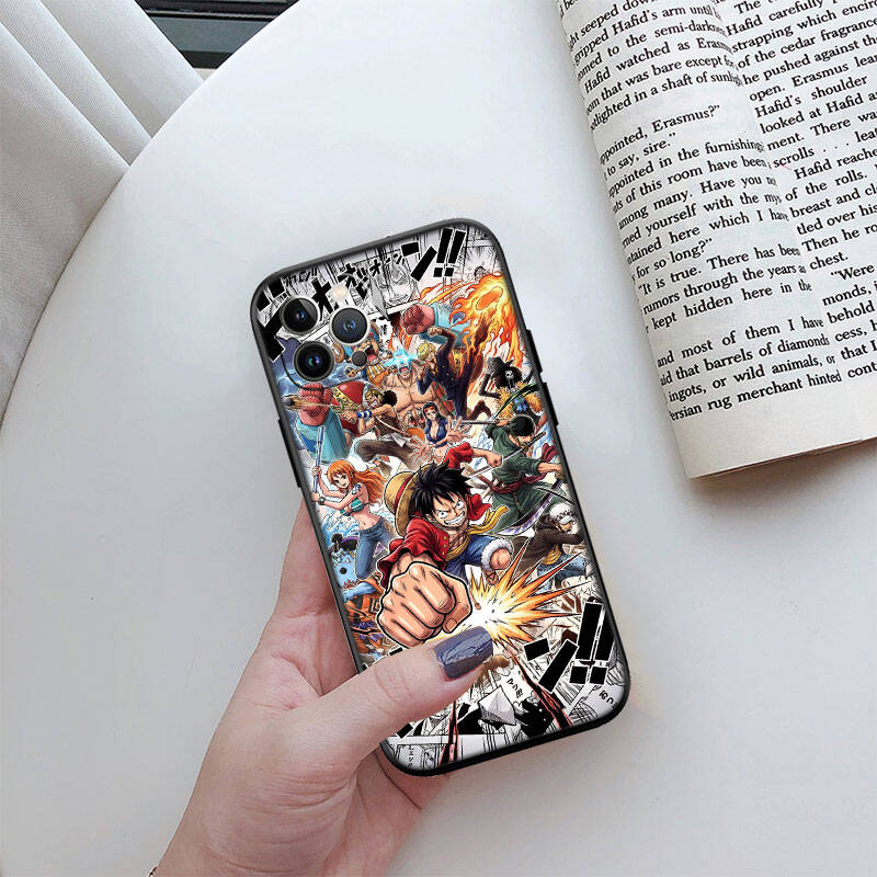 MH114 One Piece Cortoon Phone Shell Case for iPhone 7 8 11 12 13 14 15 16 17 16E XS Pro Max XR X SE Air