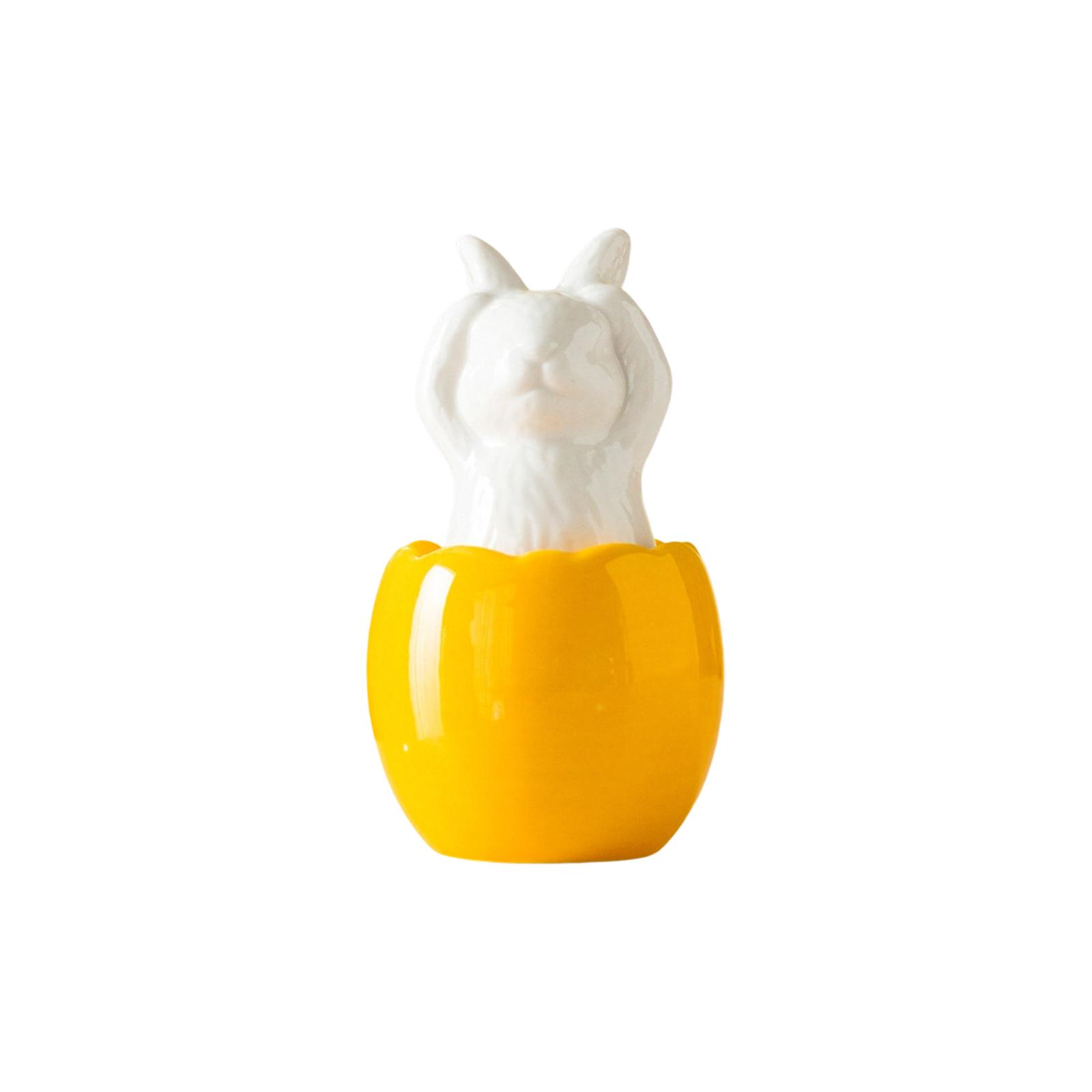 Easter  Bunny Figurines - Minimalist European Ceramic Ornaments For Home & Bedroom Decor