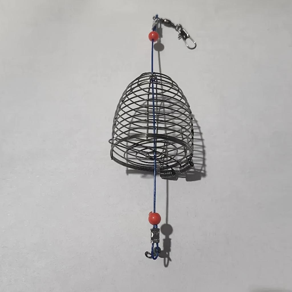 FTK Nesting Device, Nesting Cage, Bait Cage, Bait Cage, Stainless Steel Metal, Fishing Bait Cage, Fishing Gear Accessories