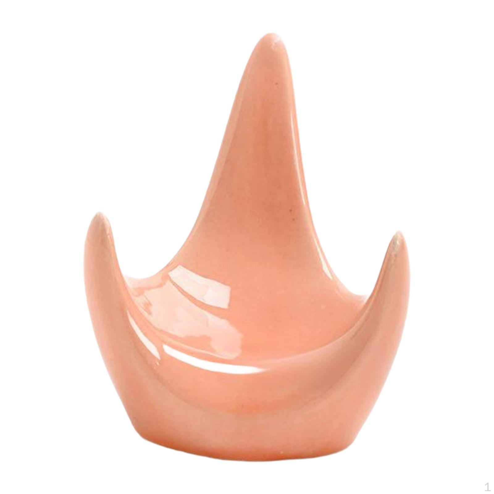 

Ceramic Ocarina Stand Base Flute Display for 6 Holes 12 Music Lovers Desk Classroom розовый