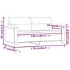 2 Seater Cream Sofa 140 Cm Faux Leather