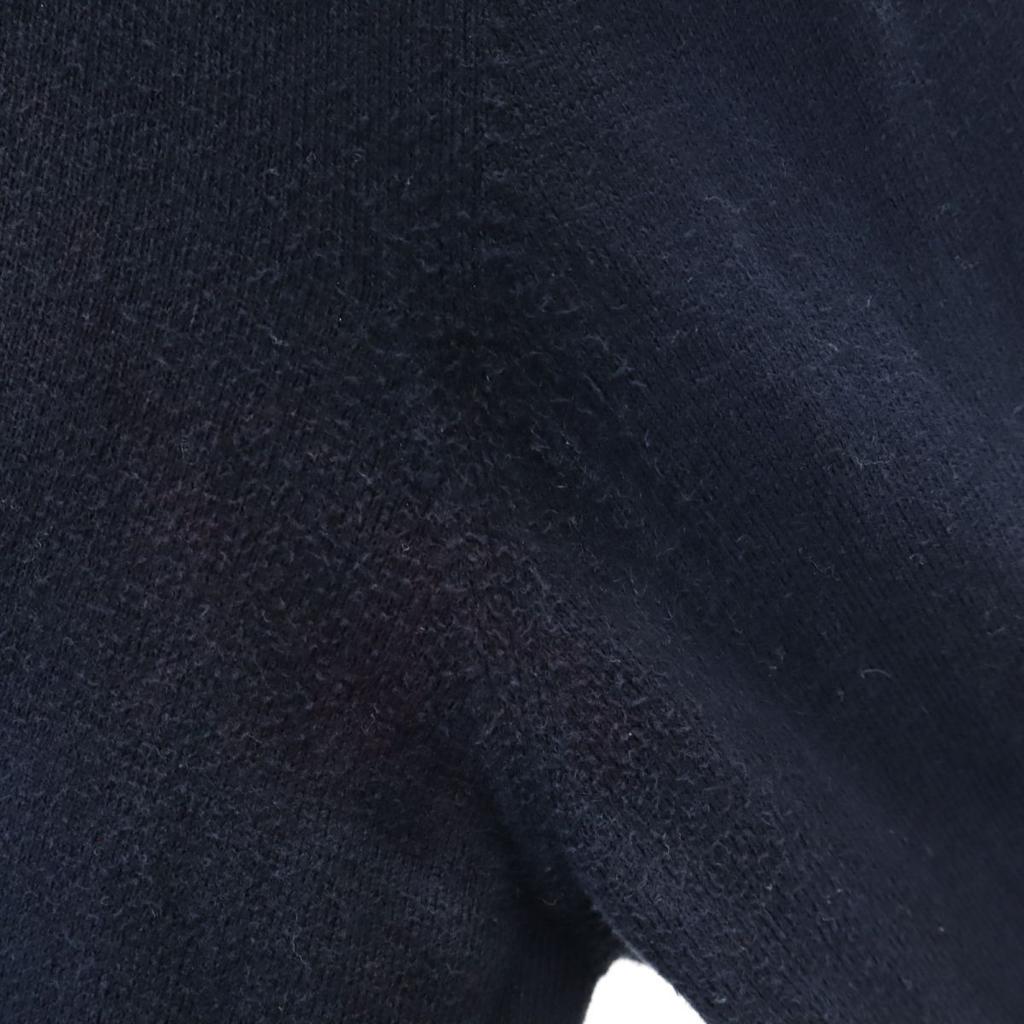 CRUCIANI made in Italy Long sleeve V-neck cotton knit cardigan 48 Navy Men's Used