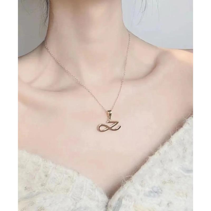 

2024 корейское волнистое новое ожерелье с надписью Jung Kook, трендовое персонализированное мужское и женское ювелирное изделие, подарки для пар