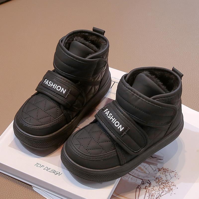 Children's Shoes Winter New Boys' Casual Plush Thick Warm Boots Girls' Anti Slip Snow Boots 4-15 Years Old Comfortable