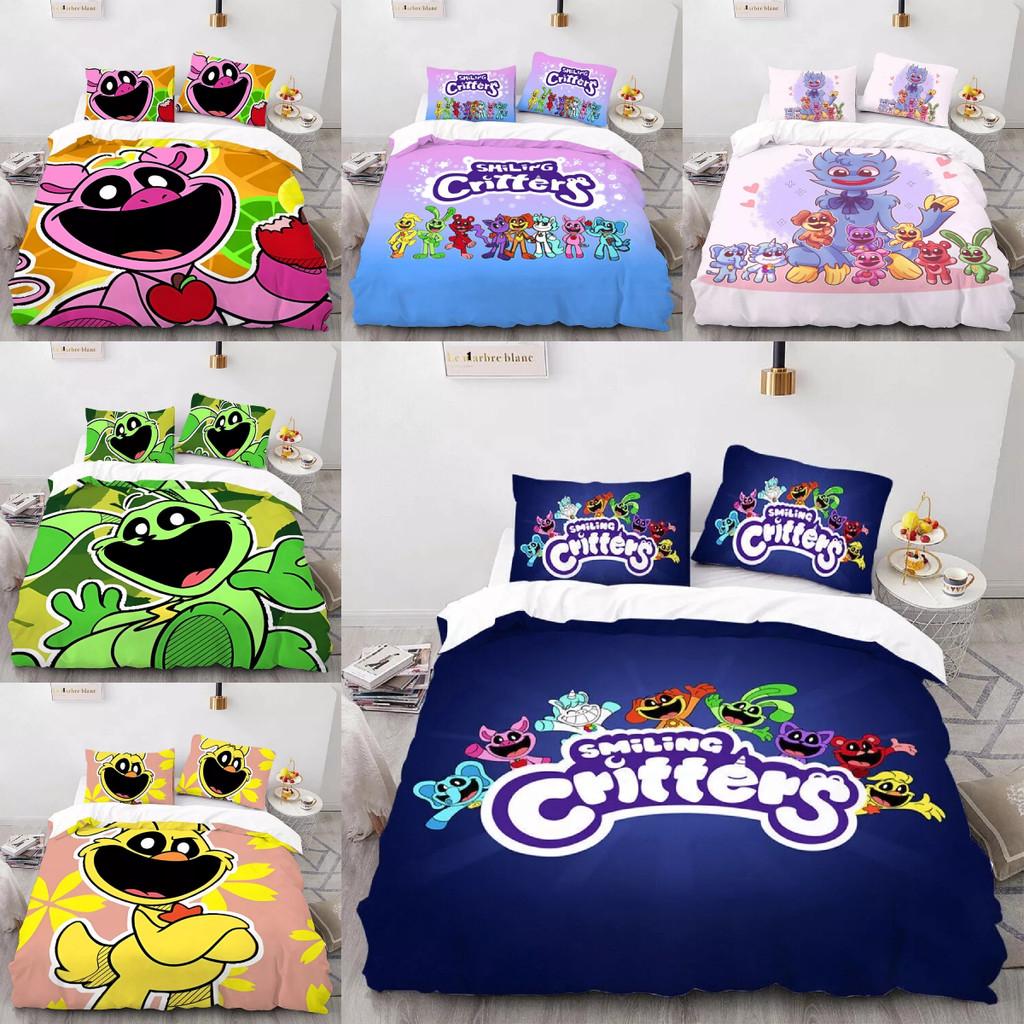Luxurious Three Piece 3d Digital Print Bed Set Featuring Soft Microfiber Cartoon Design