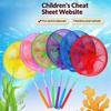 Retractable Fishing Net Insect Butterfly Dragonfly Net Anti-Slip Grip Pole Outdoor Portable Kids Insect Fishing Toys