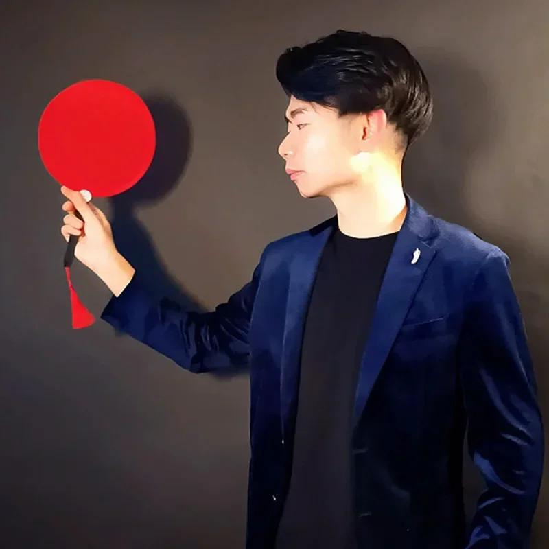 

Appearing Round Fan Magia Instant Fan Production Magic Tricks Stage Close Up Illusion Gimmick Mentalism Professional Magician
