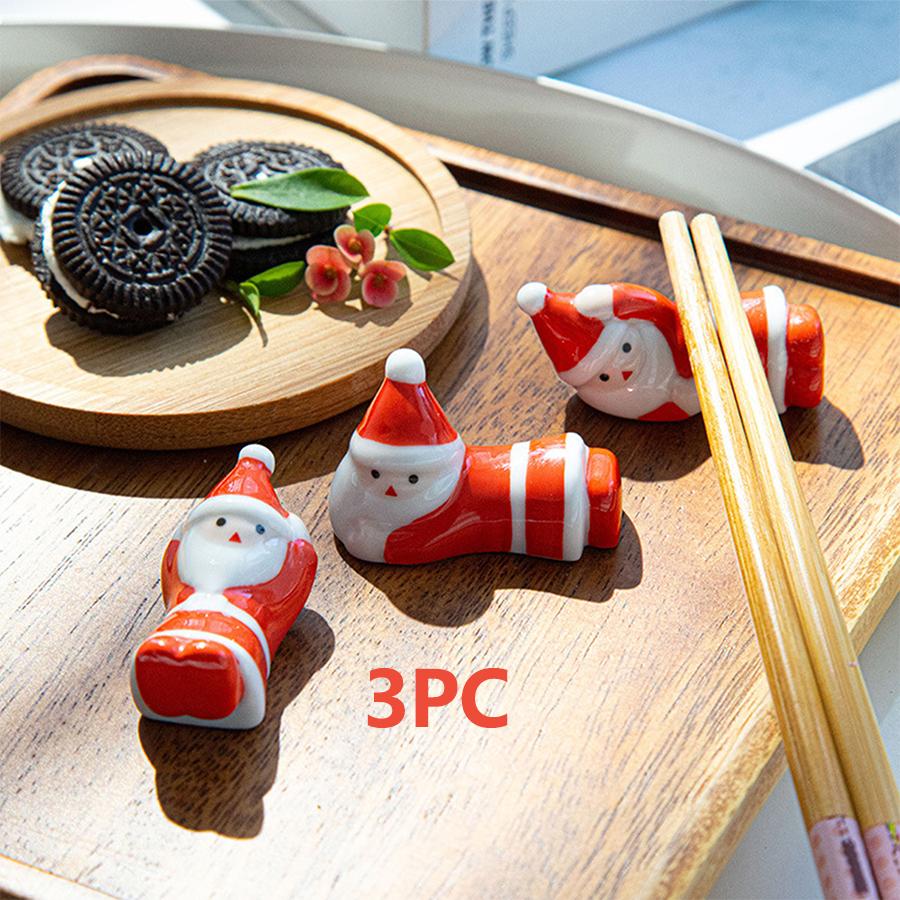 

4 PCS Ceramic Dumpling Chopstick Holders - Cute Creative Chopsticks Rest for Family, Restaurant Kitchen & Party