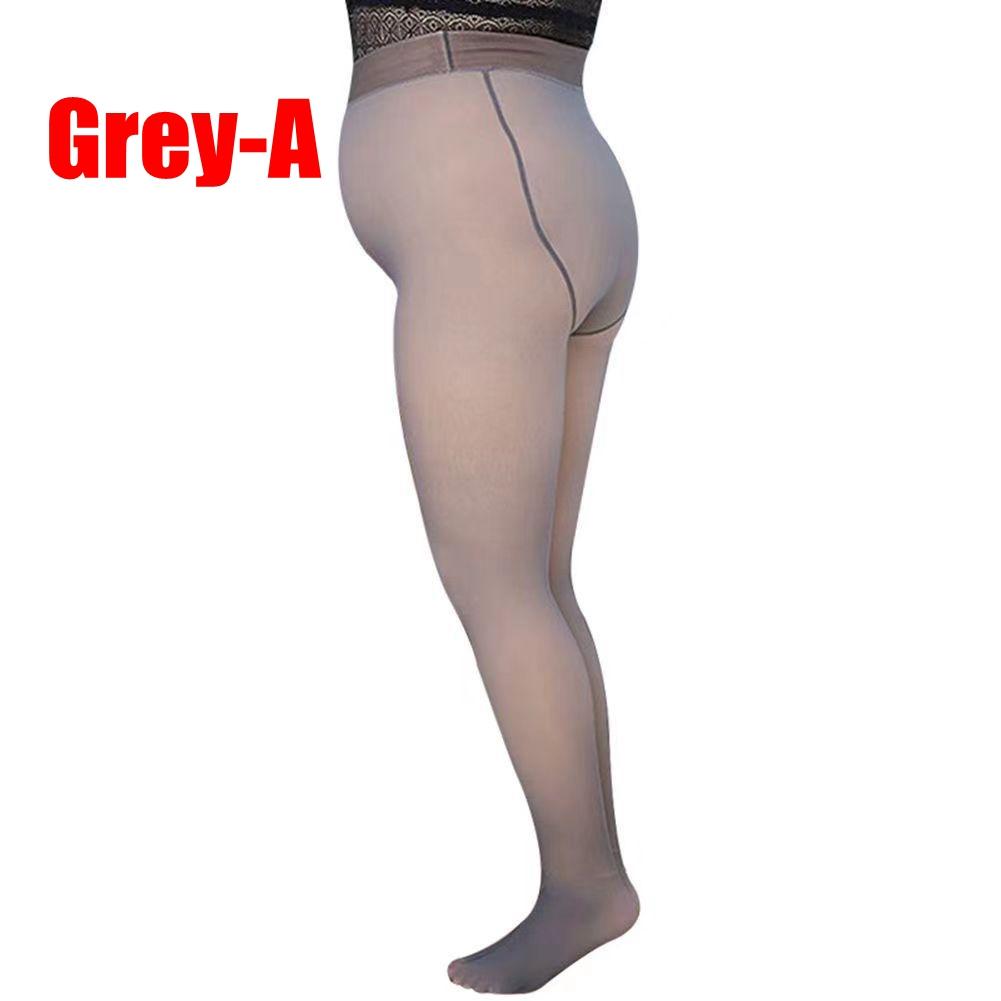 Fleece Lined Tights Women Leggings Thermal Pantyhose Fake Translucent Tights High Waisted Winter Warm Sheer Tight ( 80g No Fleece)