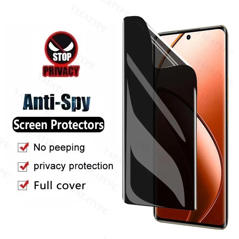 3 pçs filme de hidrogel de privacidade para xiaomi poco x6 pro x5 x3 nfc x4 gt anti espião protetor de tela f6 f5 f4 f3 m5s m3 m4