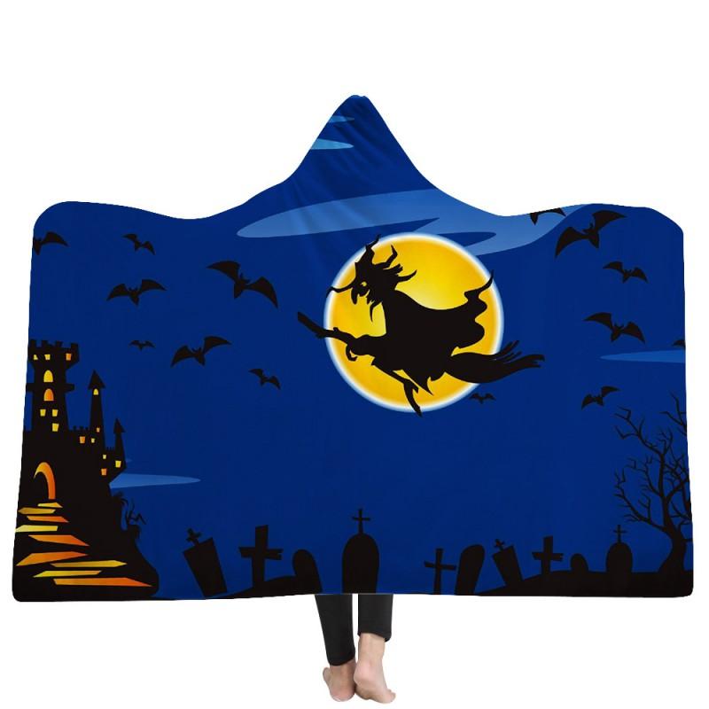 Hooded Blanket Adults Cozy Throw Super Soft Fleece Warm Winter Nap Home Decor