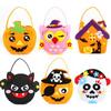 Material Halloween Decoration Ornament Gift Basket Halloween Bag Halloween Candy Bag Storage Bucket