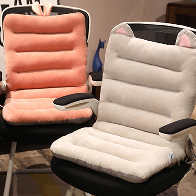 Cartoon One-Piece Cushion Cartoon Plush One-Piece Cushion Cushion Pillow Lumbar Support Office Student Chair Cushion Seat