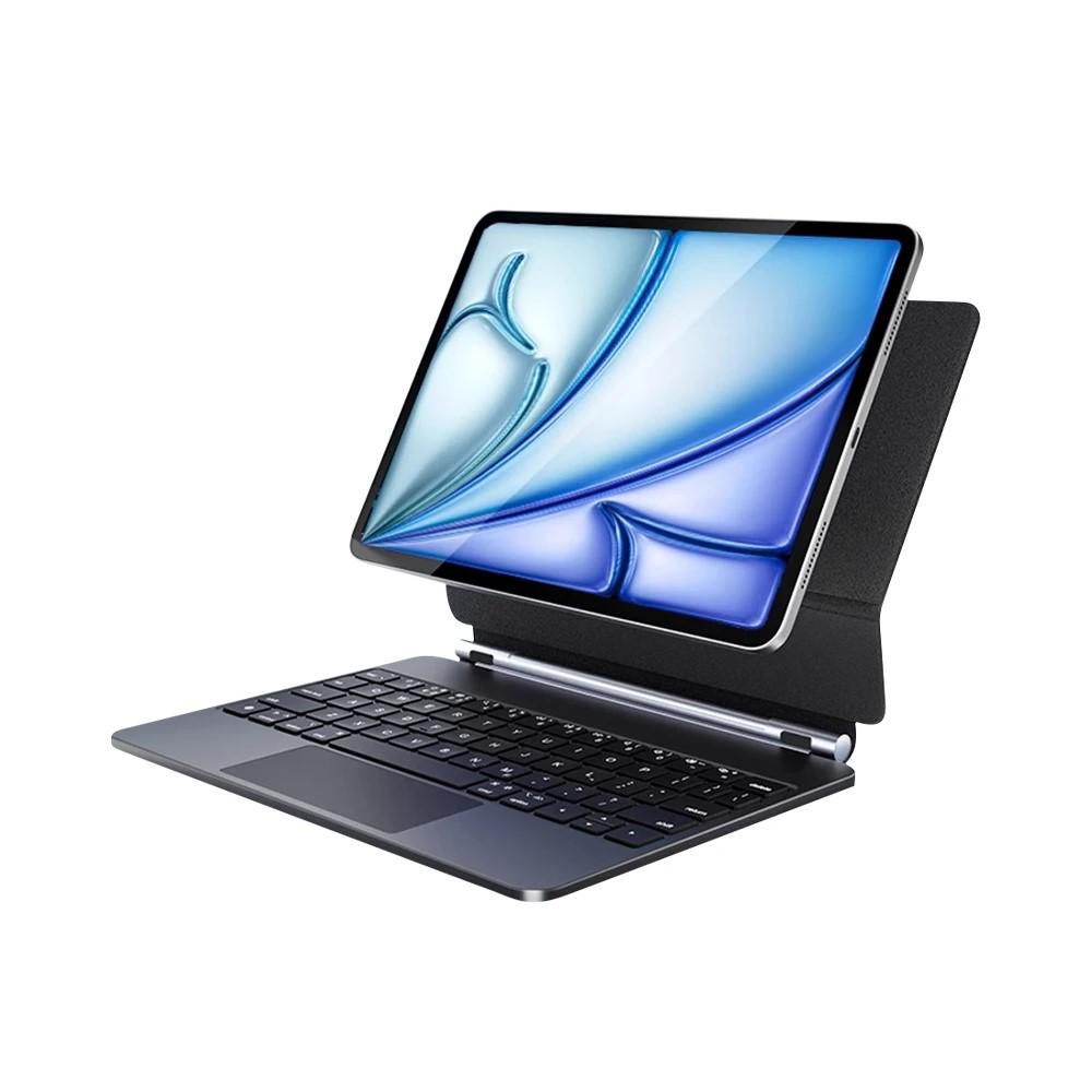 Совместимо с iPad Magic Keyboard Pro 11/12.9/13-дюймовый: Плавающая магнитная Bluetooth-клавиатура с 7-цветной подсветкой iPad 10th Gen 10.9-inch/A16 11th Gen 11-inch
