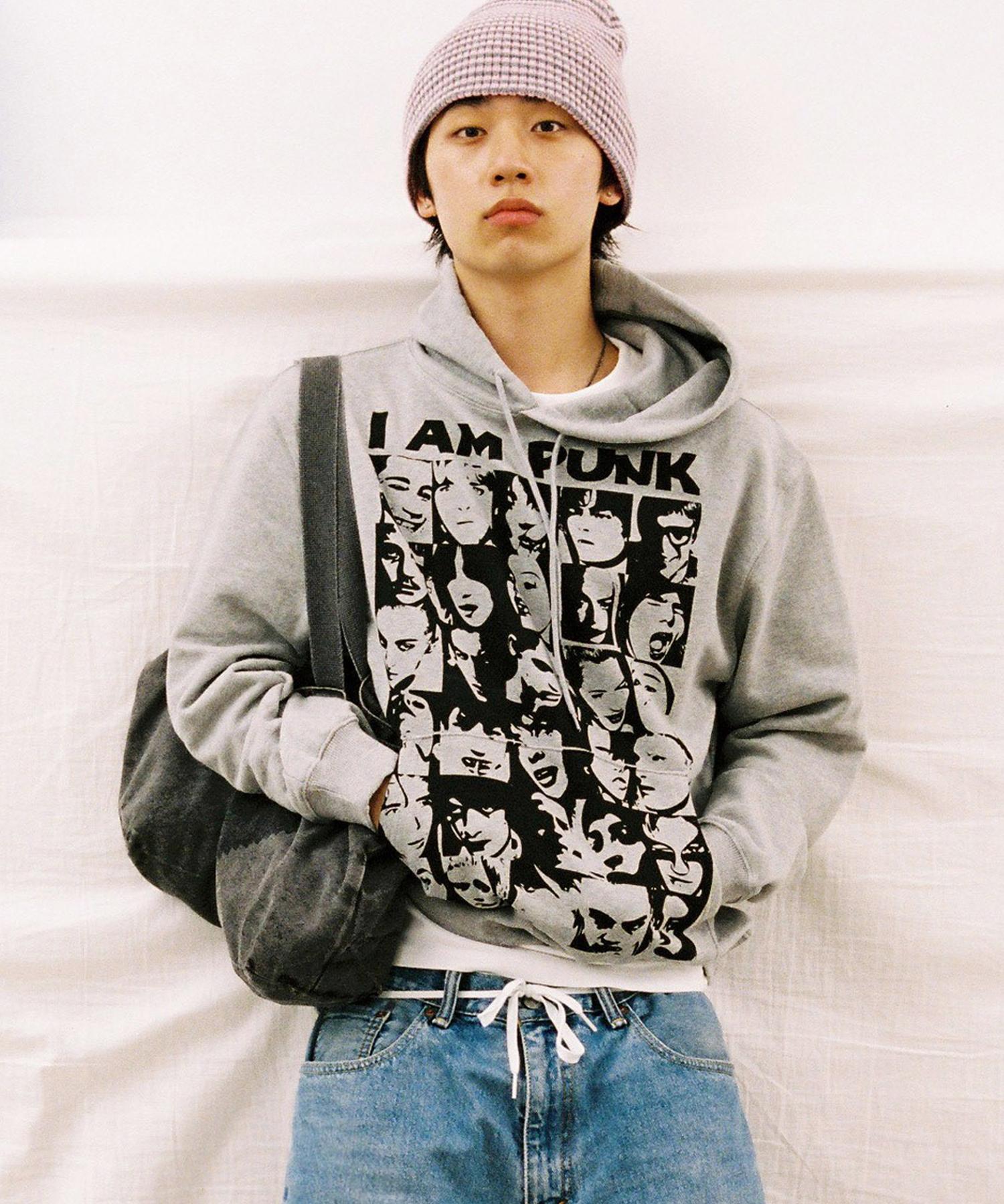 Web House I M Punk Hoodie - Gray Grey