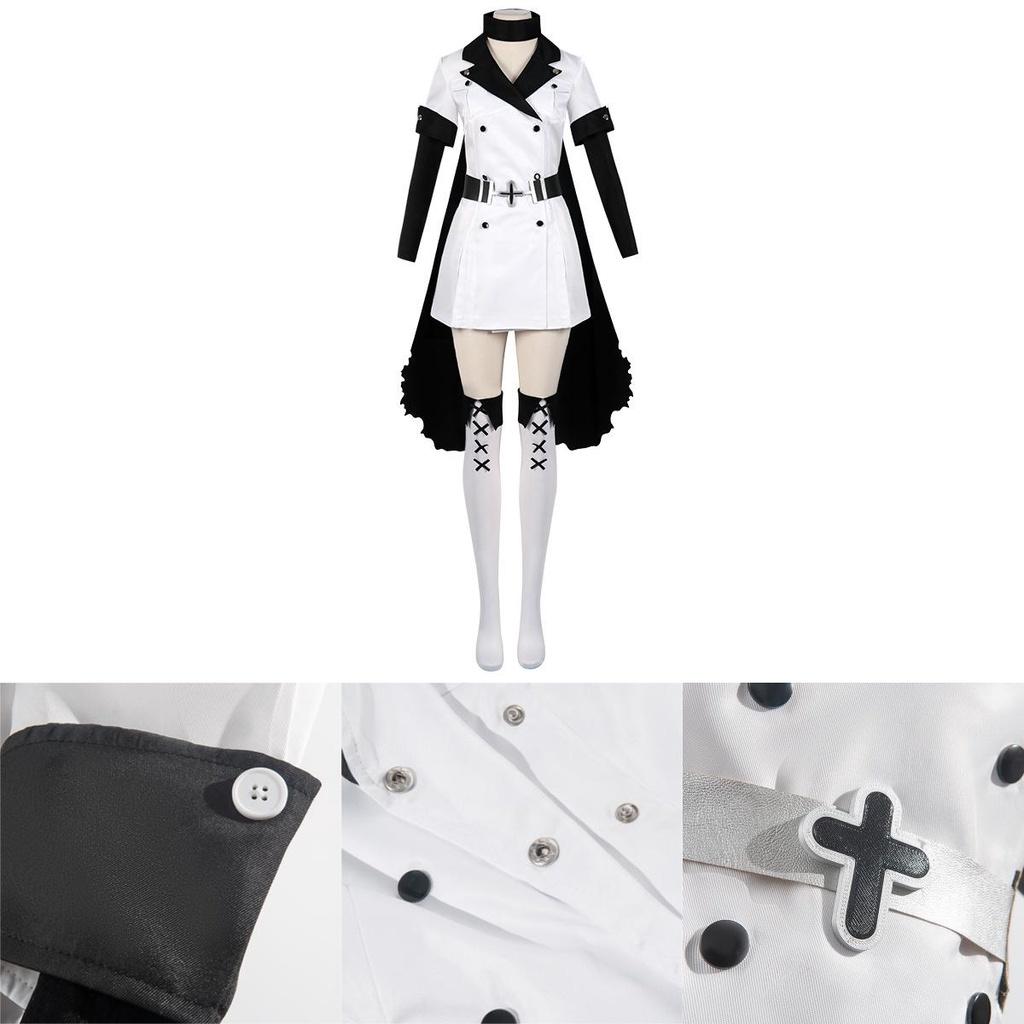 Akame Ga Kiru! Esdese Cosplay Costume Set Black And White Anime Outfit For Women S M L Xl Xxl Sizes