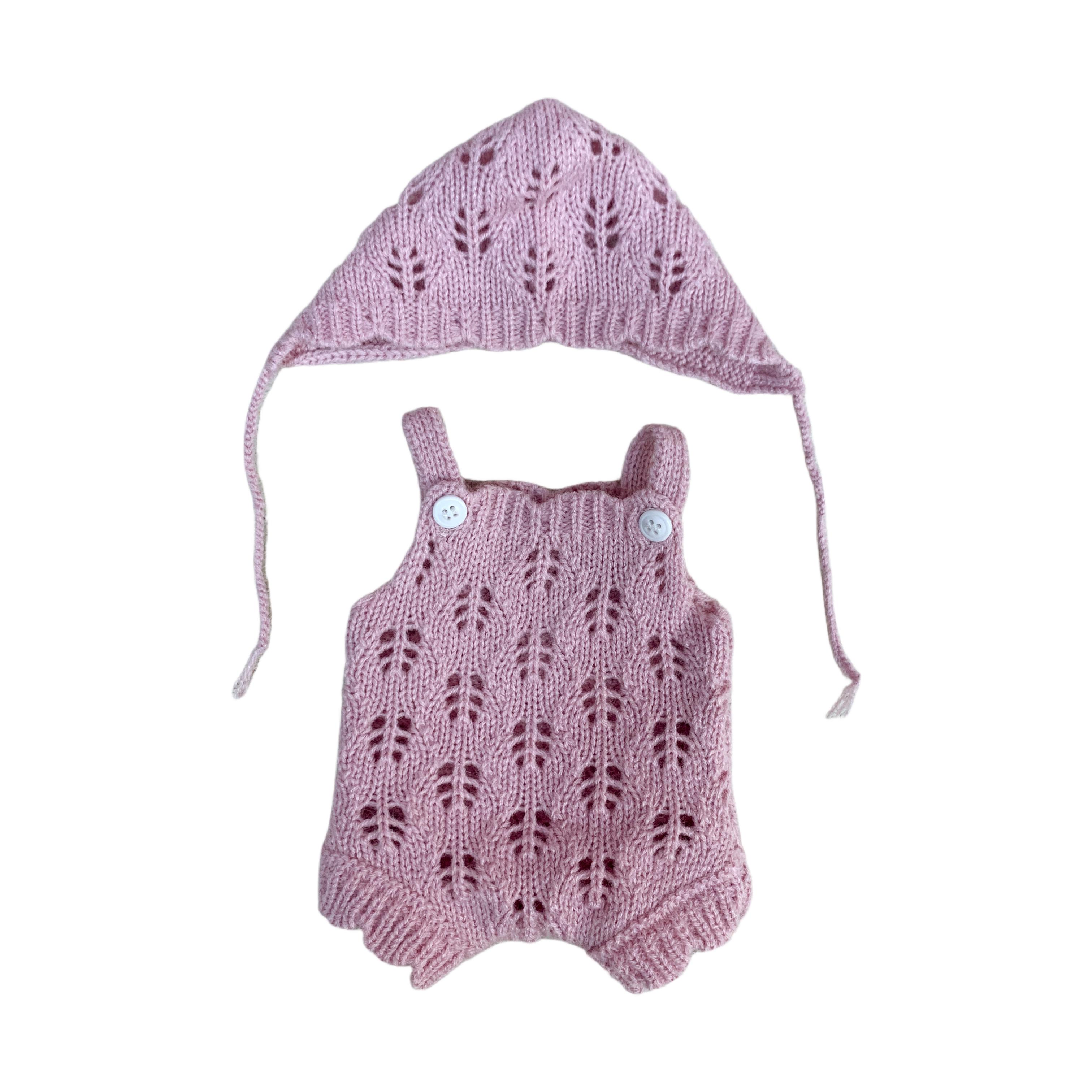 5 Styles Cutest Sweather Outfits for Size 10-12 Inch Bebe Reborn Dolls Soft Touch Feeling Handmade High Quality Clothes With Hat розовый