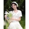 Lu Xiangnan Summer V-Neck Short Sleeve T-Shirt