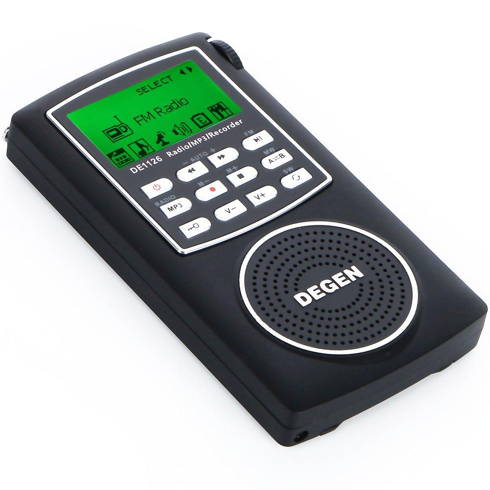 DEGEN DE1126 Spare Set Digital DSP Shortwave Portable BCL FM World Band 248 Station Preset Recording and Voice 4GB Internal USB Sleep Large Japanese