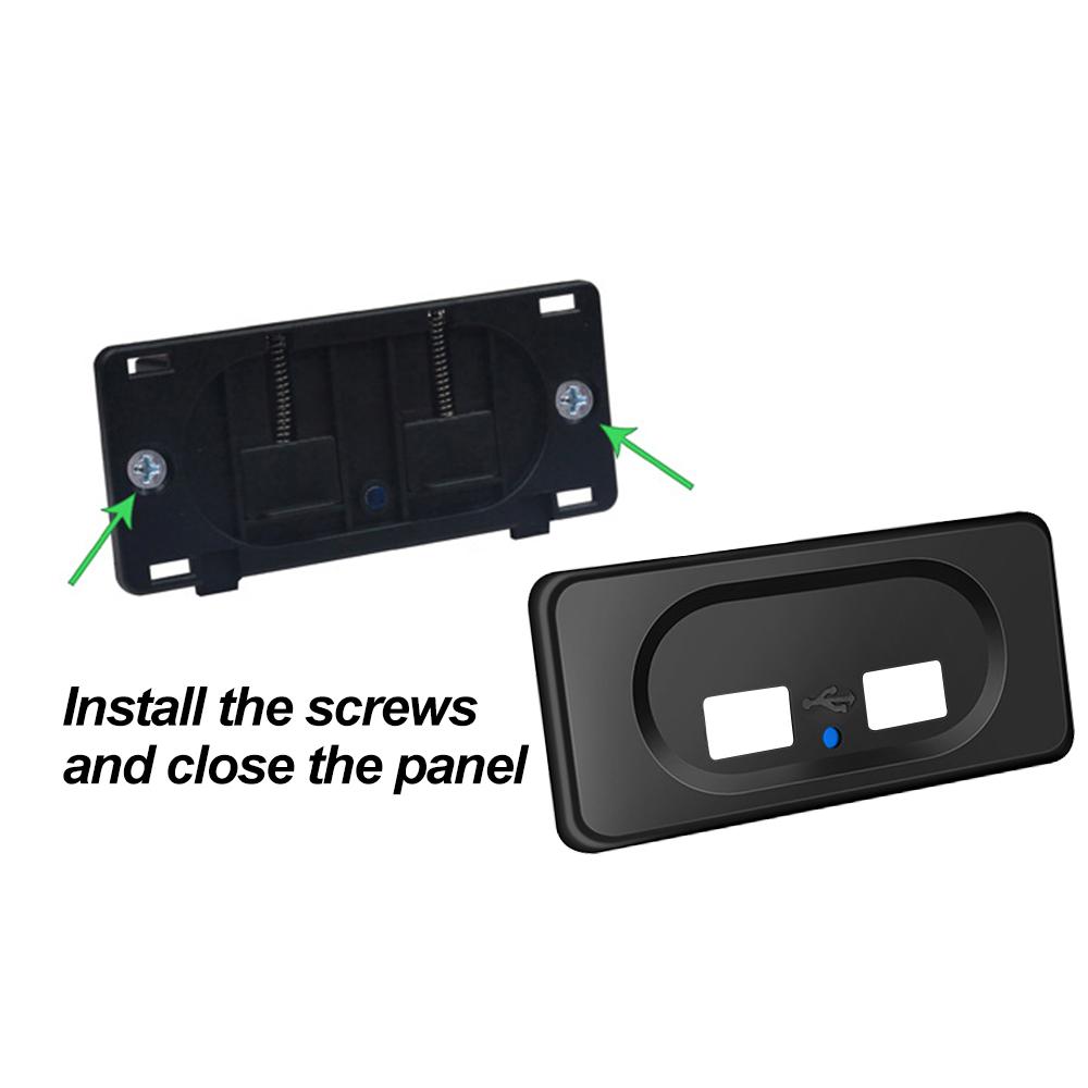 Duální USB nabíječka do auta 4,8 A 3,1 A 12 V/24 V USB nabíjecí zásuvka Napájecí adaptér pro nákladní automobily, obytné vozy, karavany a příslušenství