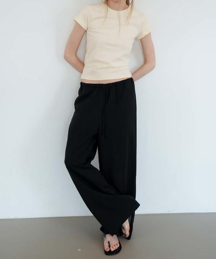 Seuleoum Relaxed Banding Pants_Black