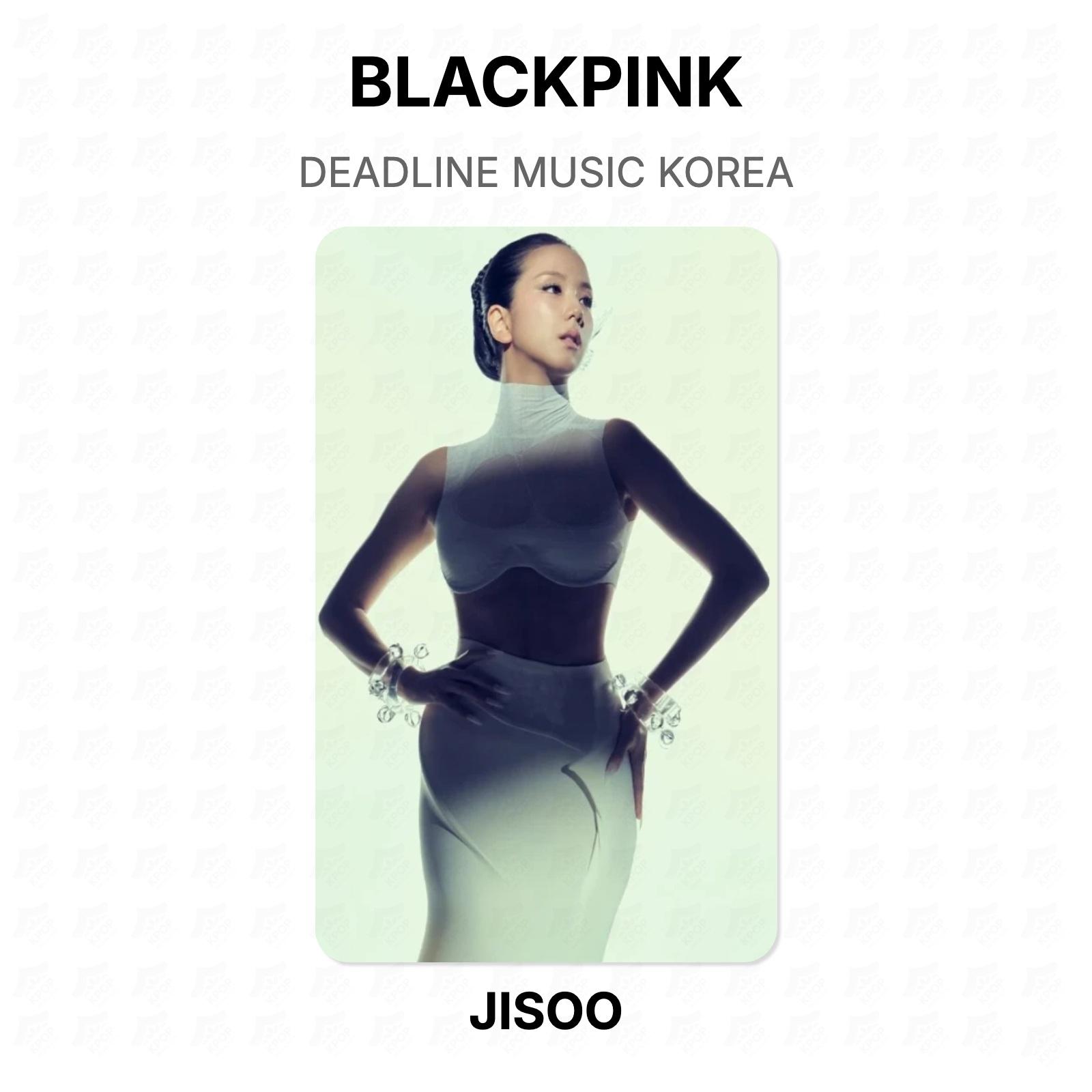 BLACKPINK DEADLINE MUSIC KOREA Official Photocard JISOO