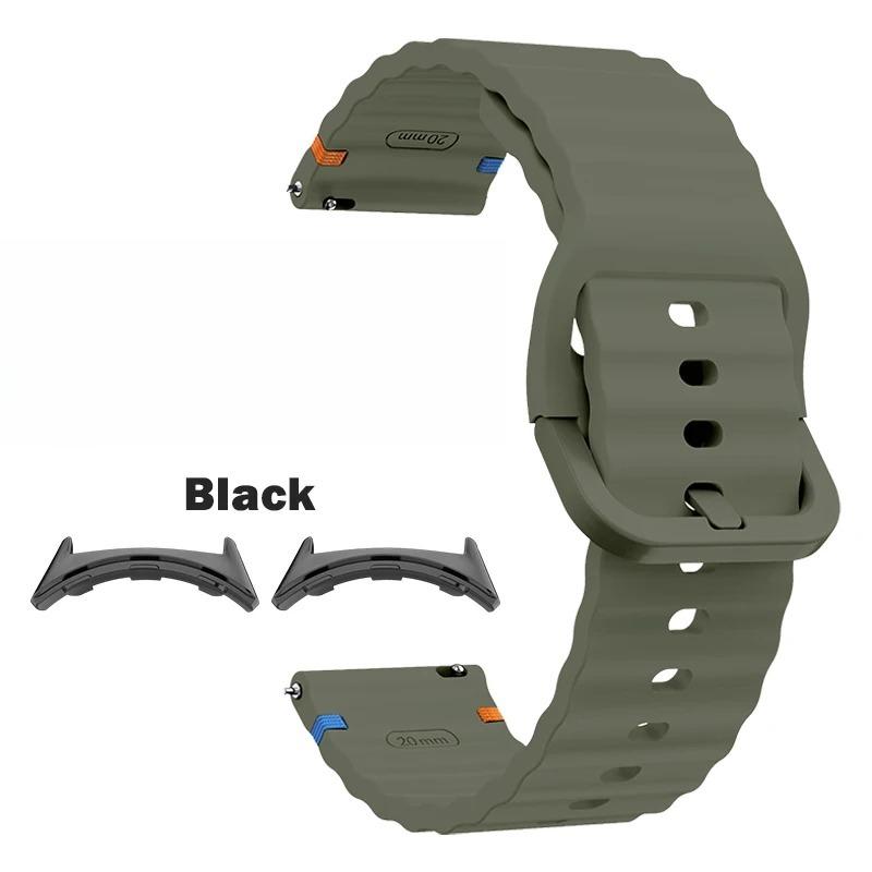 Sport-Ersatzarmband Passend für Google Pixel Watch 4/3 41mm 45mm Zubehör Wellen-Silikonband für Google Pixel Watch 2 1 Correa
