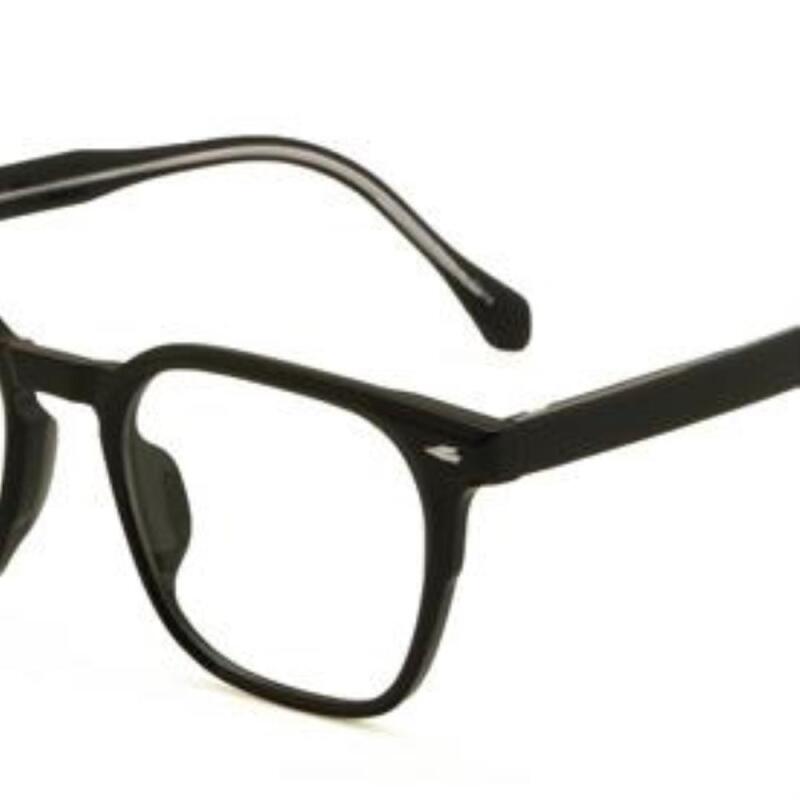 Men s and Women s Retro Bold Big Horn Rim Glasses Frame G1242_Crystal Gray
