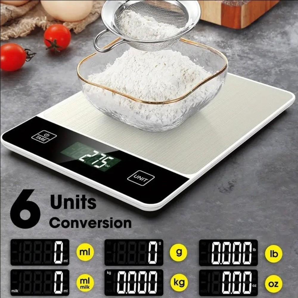 Stainless Steel Gram Scale Digital Display Kitchen Scale Easy To Clean Baking Scale  Food Measuring