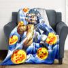 1 ks Deka Dragon Ball Měkká Teplá Celoroční Přehoz na Pohovku, Postel, Auto, Kancelář Živý Barevný Design, Odolný & Útulný Dárek