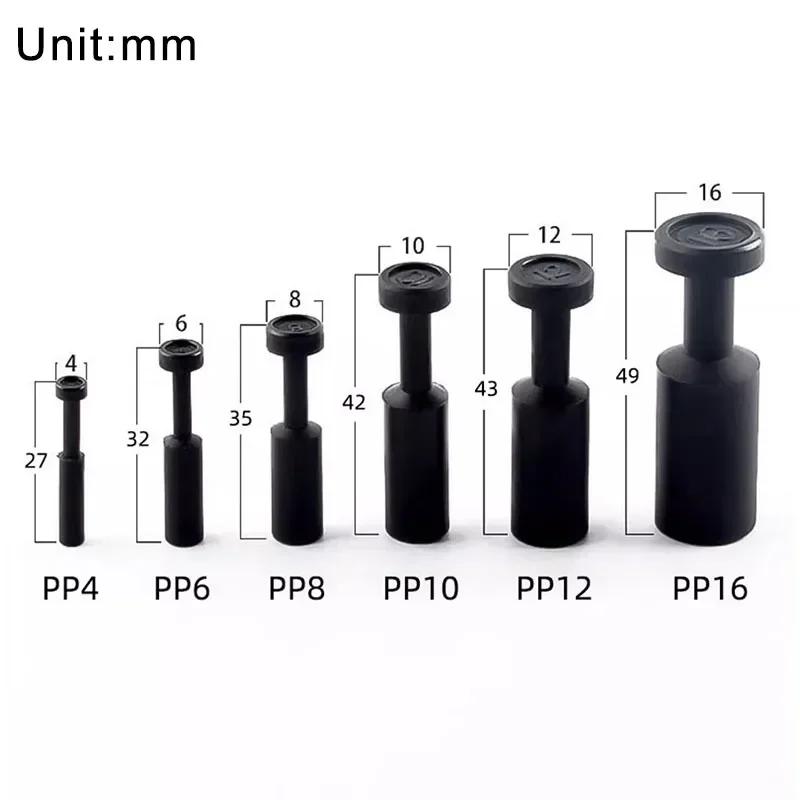 Raccordo Pneumatico PP Tappo Tubo a Diametro Variabile Tappo Tubo Spina a Inserimento Rapido Tappo Tubo Gas Tubo Aria 4 6 8 10 12 14 16mm