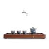 Chinese Kung Fu Bamboo Tea Tray with Water Storage
