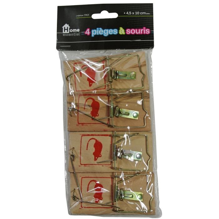 Lot 4 Pièges à Souris Attrapes Rongeur Tapettes…