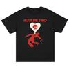 2026 Alkaline Trio Heart Skull T Shirt Blood Hair and Eyeballs Tour 2024 Music Concert Vintage Washed Graphic Versatile Stylish