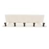 Wall Mount Clothing Rack with Board Hanging Storage Shelf Coat   for Home Entryway Bedroom Bathroom