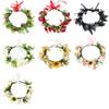 Adjustable Sunflower Garlands Natural Styles Light Weight Flower Wreath Wedding Hair Decoration