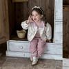 Spring 2026 Infant Girls' Knit Cardigan Set - Korean Style Long Sleeve Three-Piece