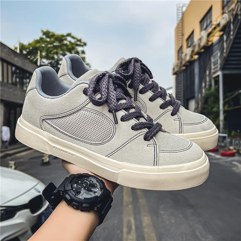 Vyriški drobės batai, marginti, vyriški sportiniai batai, patogūs batai storu padu, kvėpuojantys laisvalaikio batai